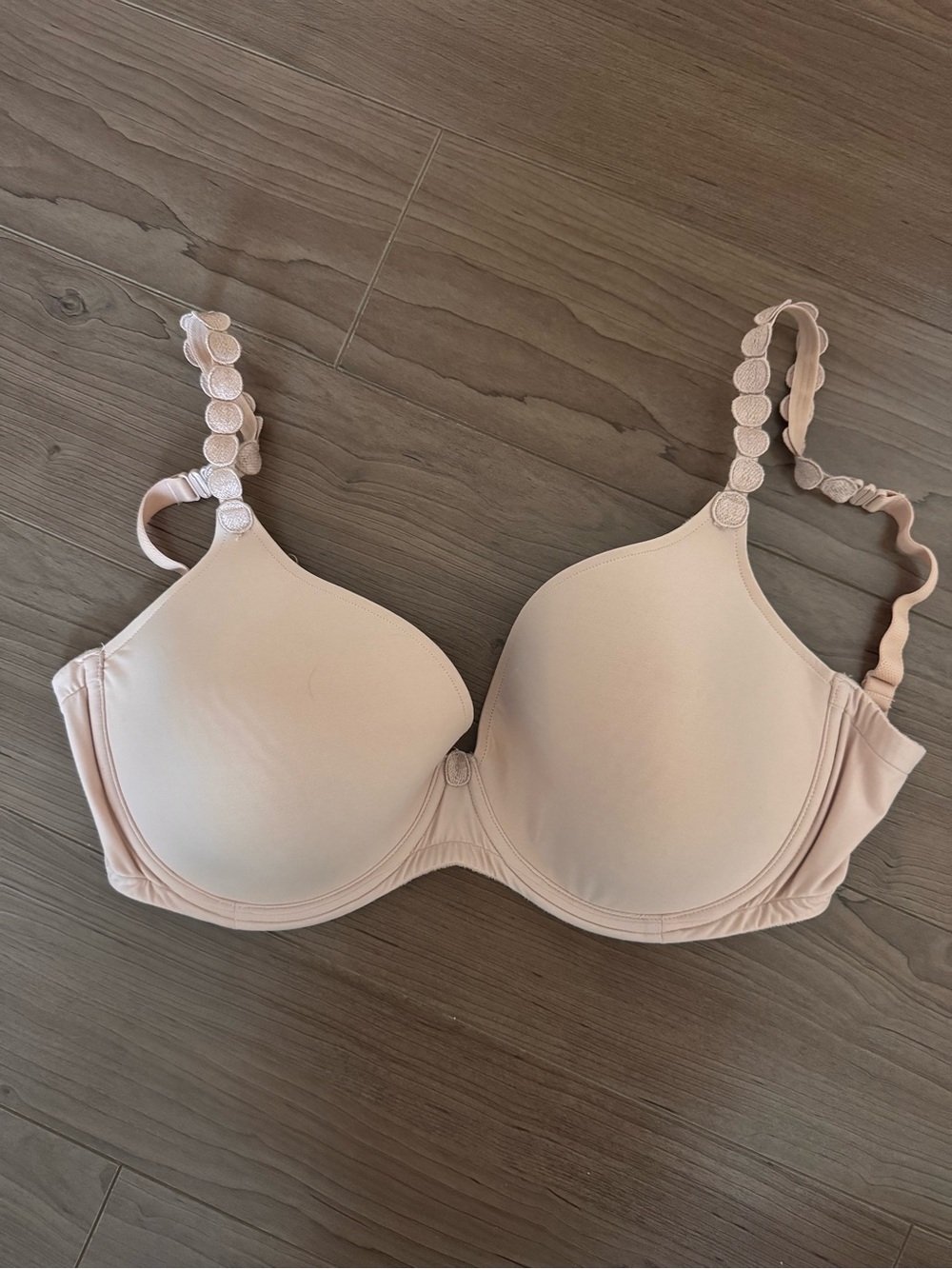 Marie Jo L'aventure Everyday Smooth Nude T-Shirt Bra with Decorative Straps